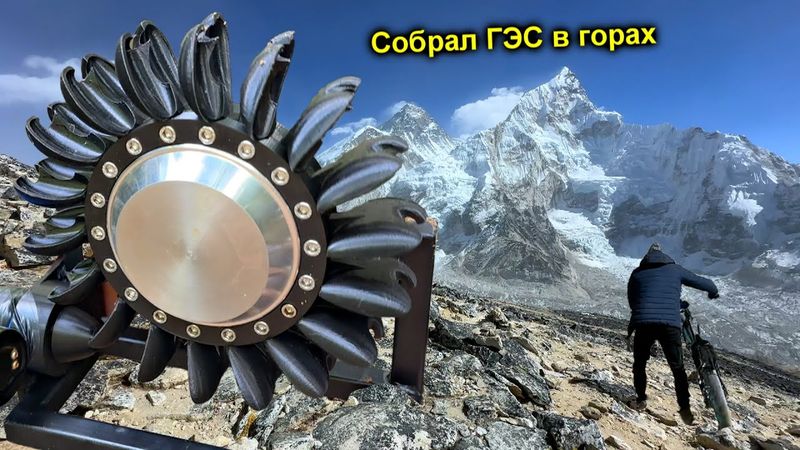 ✅На что способна САМОДЕЛЬНАЯ ГИДРО ТУРБИНА ⚡️ГЭС в реальных условиях⚡️Заряжаем ЭлектроВелики в горах