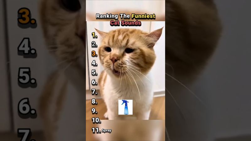 Ranking The Funniest Cat Sounds #shorts