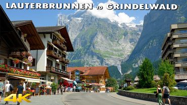 LAUTERBRUNNEN to GRINDELWALD THE MOST SCENIC DRIVE IN SWITZERLAND 4K 60p 🇨🇭