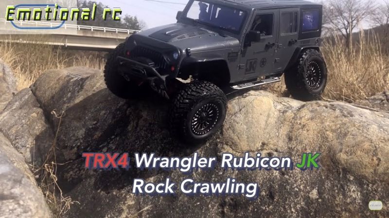 Traxxas TRX4 Jeep Wrangler Rubicon Rock crawling Trail Rc car