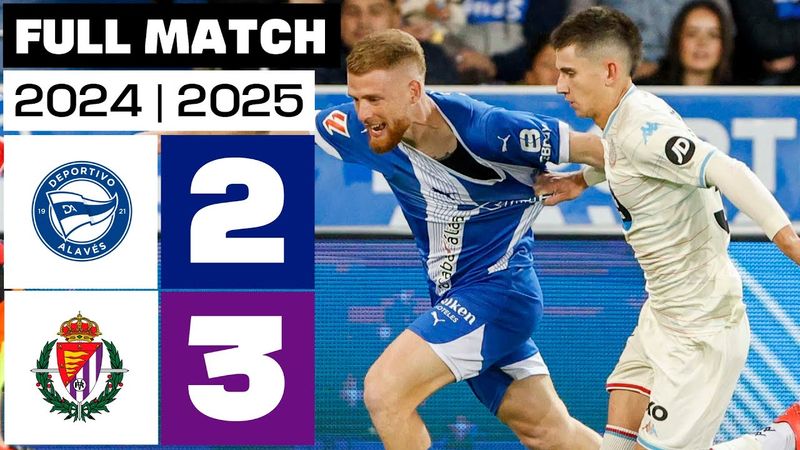 Deportivo Alavés 2 - 3 Real Valladolid CF I PARTIDO COMPLETO | LALIGA EA SPORTS 2024/25