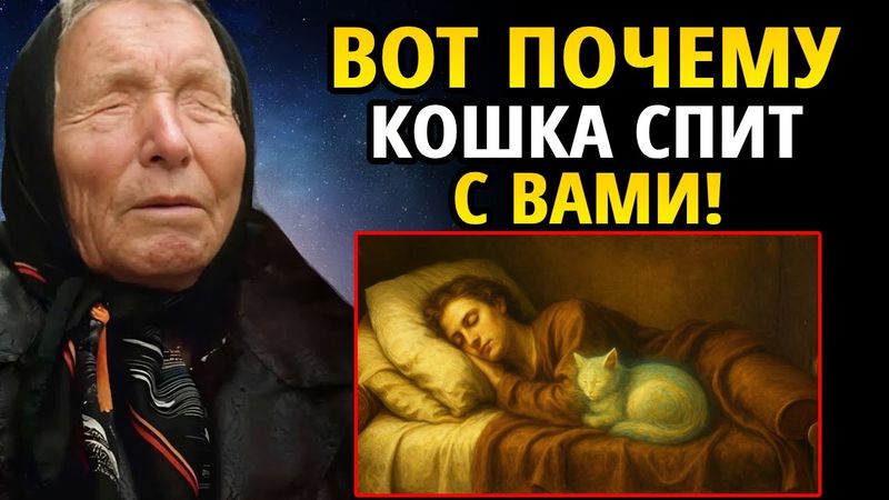 Почему кошка спит с вами? | Ответ Бабы Ванги вас удивит