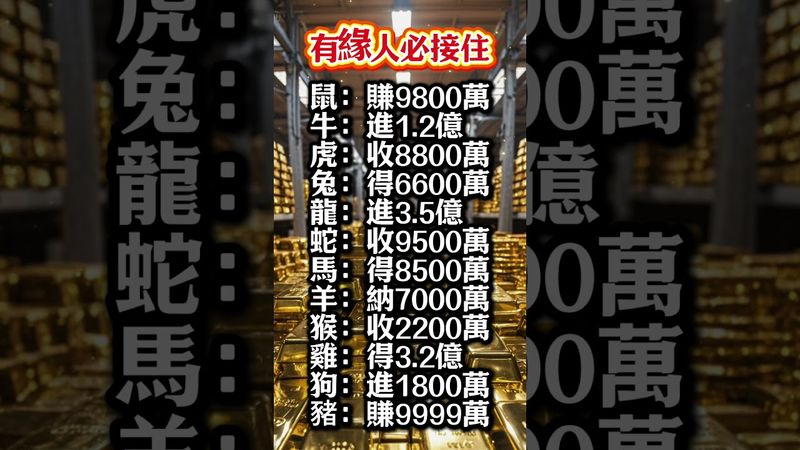 有緣人接住，轉發立旺！福氣、財氣一起來！