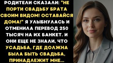 Не порти свадьбу брата своим видом! Оставайся дома! - сказали родители. Но они еще не знали, что...