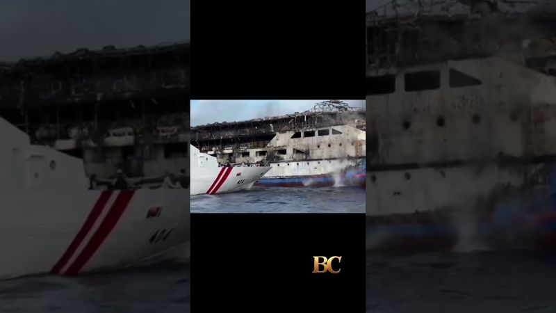 568 people survived after an Indonesian passenger ferry caught fire at sea