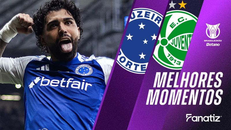 Cruzeiro 4 x 0 Juventude I Melhores momentos I Brasileirão 2025