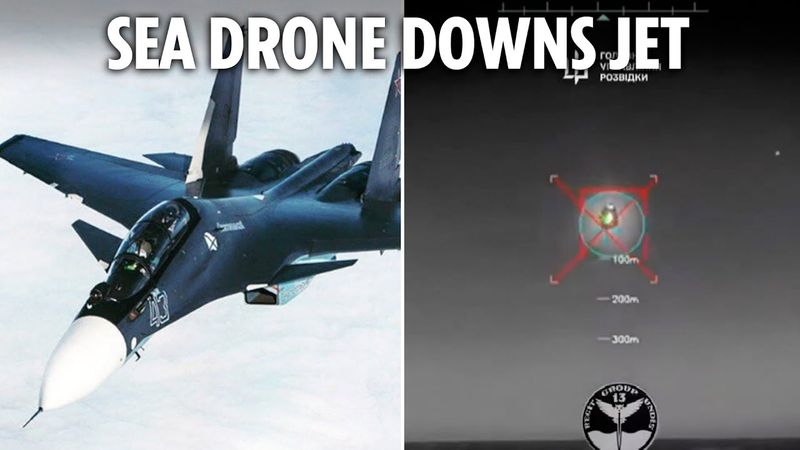 Ukrainian drone boat takes down Russian combat jet in world first