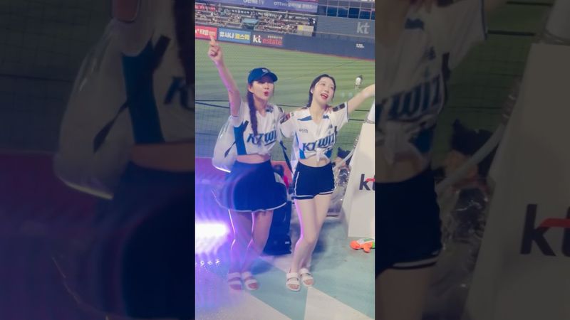 2024 워페의 추억 #김진아 #김진아치어리더#장유진 #장유진치어리더#ktwiz#kt위즈 #kt위즈치어리더