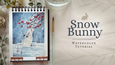 Simple Snow Bunny: Watercolor Tutorial