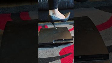 Playstation crush in call it spring heels #asmrcrunch #highheels #asmrsounds #asmrcrunchy