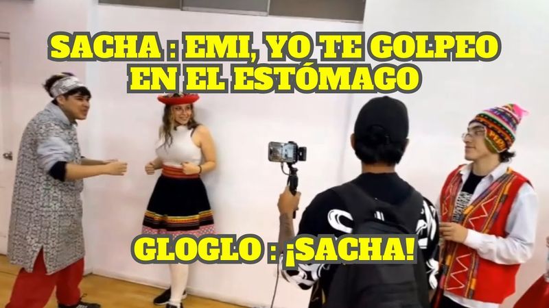 SACHA DICE QUE GOLPEARÁ EN EL ESTÓMAGO A EMIKUKIS Y GLOGLO LO DETIENE