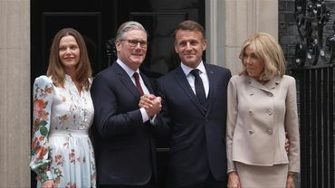 Starmer welcomes Macron to Downing Street | AFP