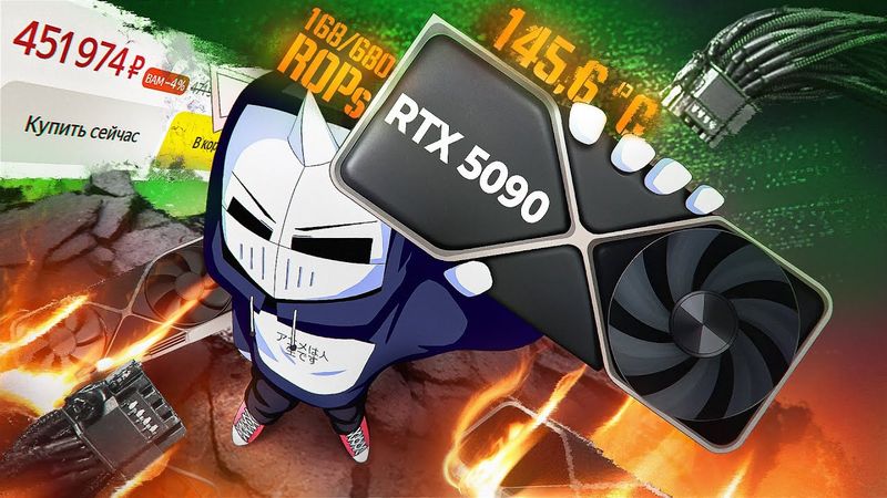 КУПИЛ ОФИСНУЮ ЗАТЫЧКУ RTX 5090 ЗА 5000$