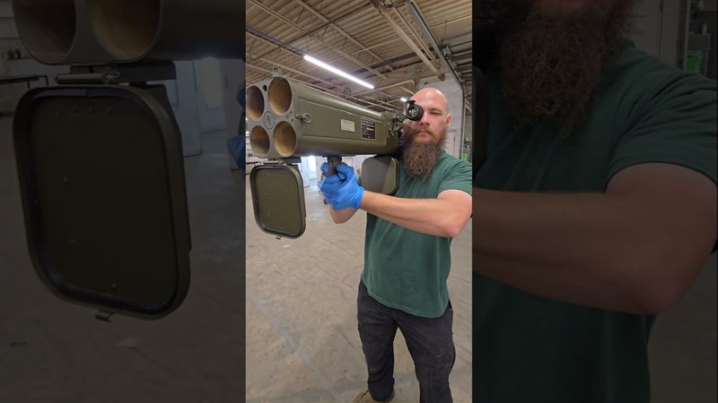 GOING COMMANDO! 66mm M202 FLASH Flamethrower Rocket Launcher #military #rocket #army #fire #80s #edc