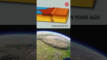When Continents Collide 🌍 — The Birth of Mountains #naturefacts #earth