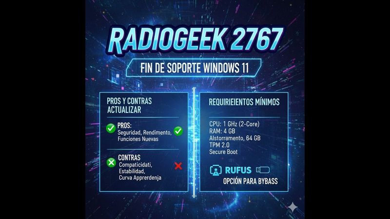 Radiogeek 2767: El Fin del Soporte para Windows 10 y la Encrucijada de Windows 11