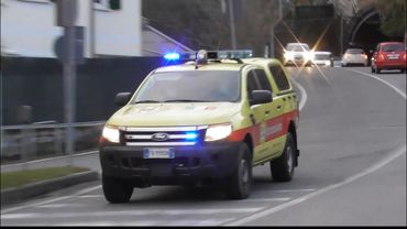 RARE / SIRENA PNEUMATICA - Soccorso alpino + APS Volvo FL280 + CA Defender 90 in sirena