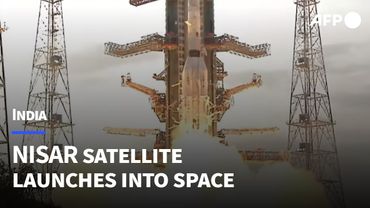 🔴LIVE: India and US launch powerful Earth-monitoring satellite | AFP