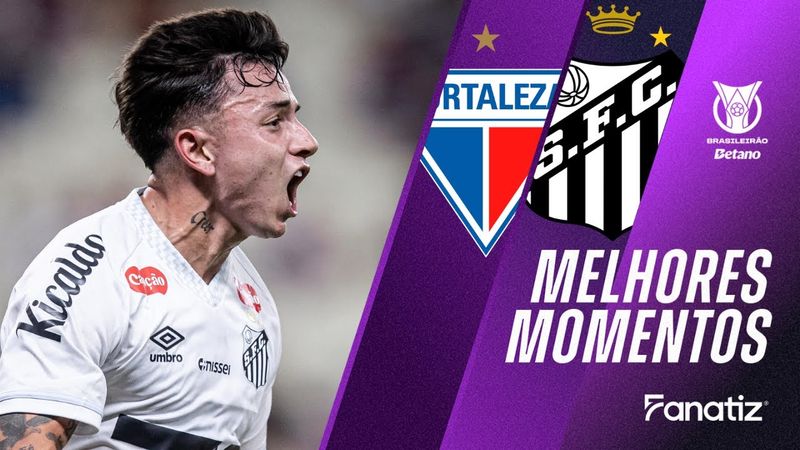 Fortaleza 2x3 Santos | Melhores Momentos | #Brasileirão2025