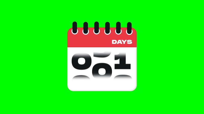 minecraft calendar 100 days aniamtion green screen ✨