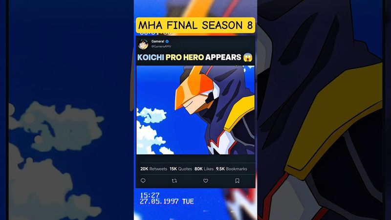 KOICHI PRO HERO APPEARS 😱🤯 | #myheroacademia #edit #mha #amv #anime