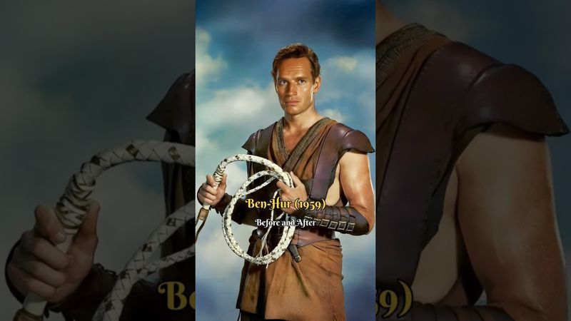 Before and After - Ben-Hur (1959) #shorts #viralvideo #benhur #beforeandafter