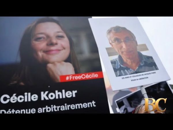 Iran charges French detainees Cécile Kohler and Jacques Paris with spying for Israel