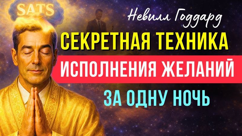 ✨СРАБОТАЕТ ЗА 1 НОЧЬ! СЕКРЕТНАЯ МЕДИТАЦИЯ НЕВИЛЛА ГОДДАРДА🌙