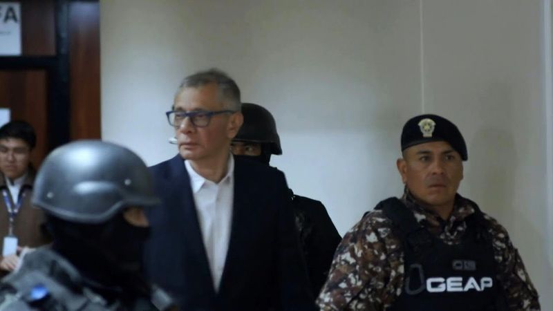 Jorge Glas arrives to testify in case of alleged misappropriation of public funds | AFP
