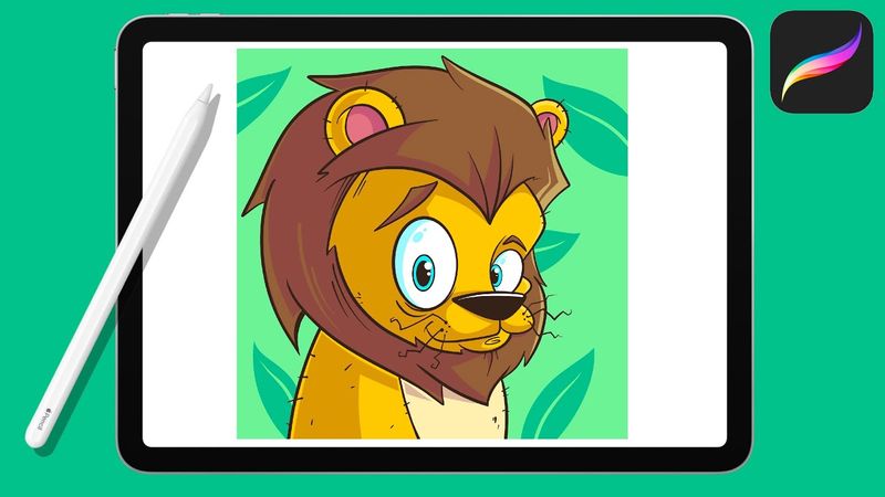 Let's Draw a Lion in Procreate: iPad Drawing Tutorial!