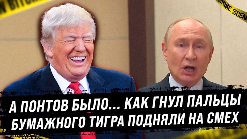 Бумажного тигра подняли на смех. А понтов-то было, куда делись? Сдулись, как воздушный шарик