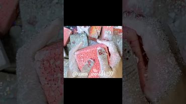 Pastel Pink #relax #crunchycrumbles #oddlysatisfying #satisfying #soap #crunchy #gymchalkasmr #asmr