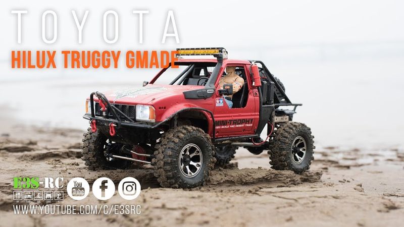 E3S RC/ Hilux Truggy G Made GS01 4x4 1/10 Trail Truck/ DJI INSPIRE 1 Pro X5R Test