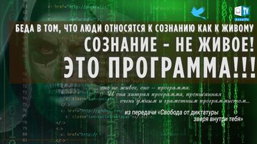Наше сознание не живое, это - программа!