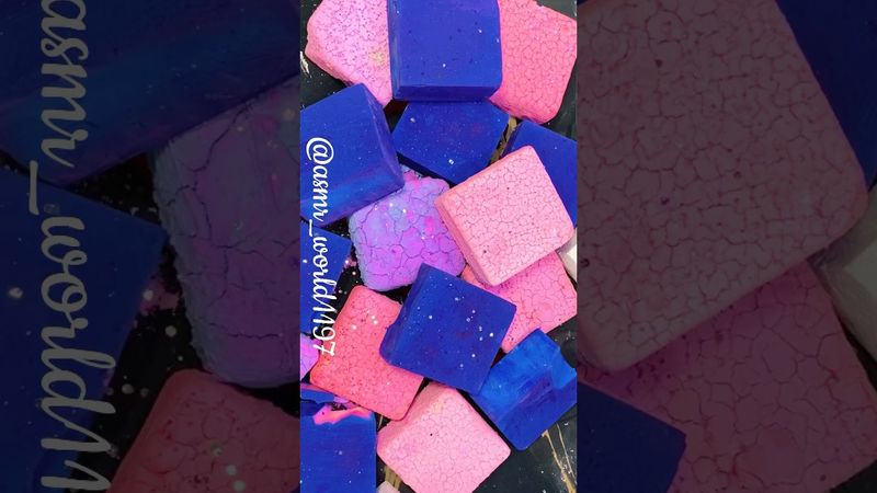 Blink Dyed Blocks # #oddlysatisfying #crunchycrumbles #soap #satisfying #asmr  #slimevideos #relax