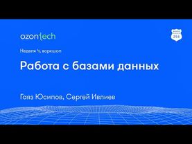 Route 256 | Работа с базами данных