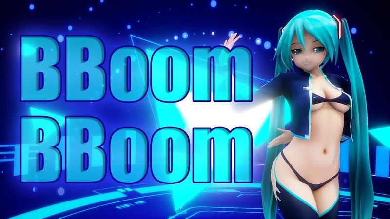 【MMD】Miku Hatsune - BBoom BBoom / 初音ミク【4K 60fps】