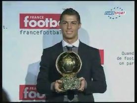 Ballon D'Or 2008 - Cristiano Ronaldo - Eurosport
