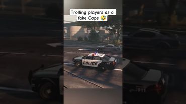 Trolling players as a fake Cops 🤣 #gtaviral #gtaonline #gta5online #gtacars #gta5 #shorts