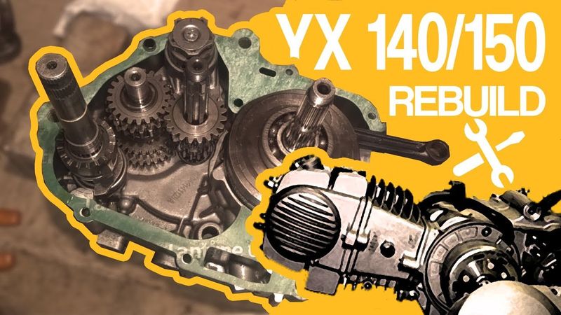 SKŁADANIE SILNIKA YX 140/150 (pitbike YCF,MRF,STOMP,LIFAN i inne) Engine YX type rebuild