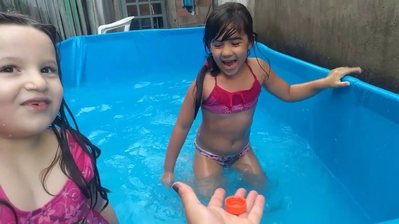 Desafio na piscina!!!!!!