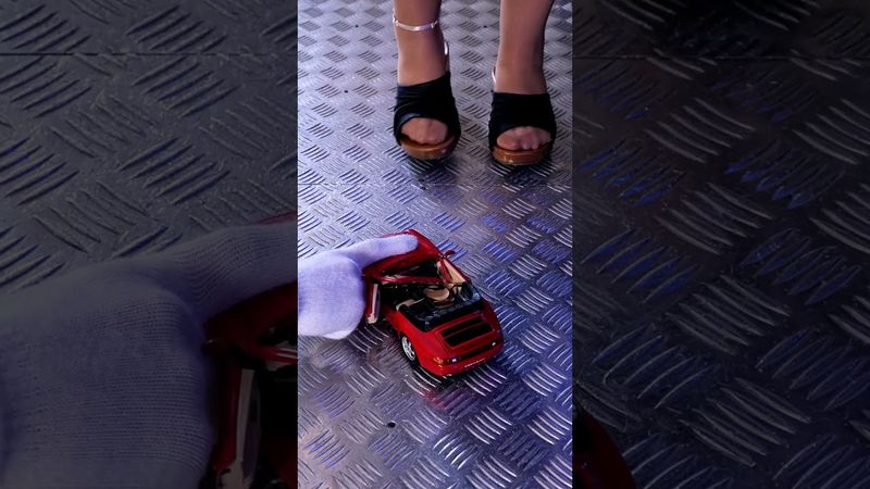 Porsche 911 Turbo Crush Test! 🤣💥 #fun #shorts