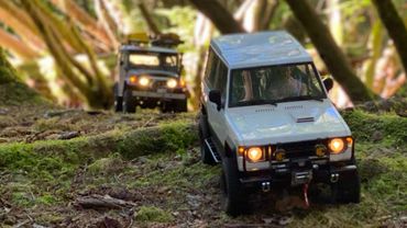 Toyota FJ40 & Hyundai Galloper challenged at Alice Lake, BC. Scale RC off-road