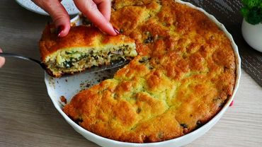 Такого МАННИКА  Вы ещё не готовили!Попробуйте СРОЧНО/ Ленивый Пирог с мясом и грибами на кефире