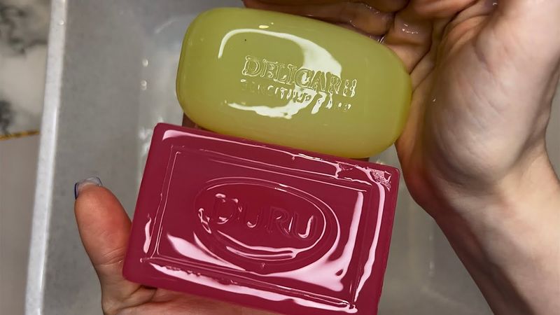 ASMR 🌸🍈Flower and fruit duo | АСМР 🌸🍈Цветочно-фруктовый дуэт мыла