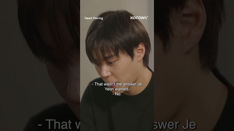 #SangYun's vague answer wasn't the answer #JeYeon wanted to hear 😕 #heartpairing #datingshow #kocowa