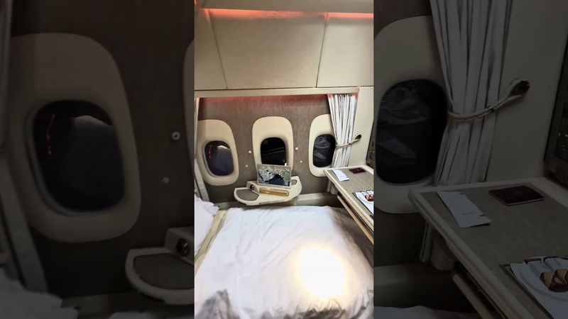 Flying in Suite 2F #emirates #firstclass #boeing #flight
