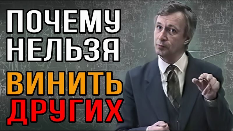 Ну и в чём он не прав? Почему нельзя винить других в своих проблемах?