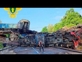 Passenger and freight train crash in western Russia, several dead