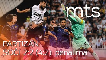 FK Partizan - PFC Sochi  2:2 (4:2) penalima, treće kolo kvalifikacija za UEFA ligu konferencija